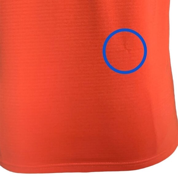 Pebble Beach Performance Womens Golf Polo Shirt Sz M Orange #90A - Picture 6 of 9